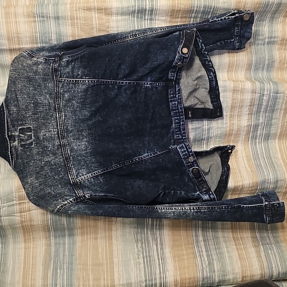 William Rast Junior Size Indigo Denim Long Sleeve Button Jacket - Picture 4 of 5